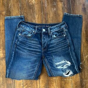 American Eagle Outfitters Women's Distressed Blue Jeans
